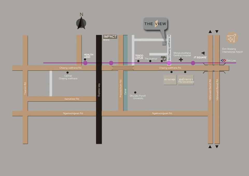 Theview Chaengwattana14 เดอะวิวแจ้งวัฒนะ14 Apartment Bangkok Luaran gambar